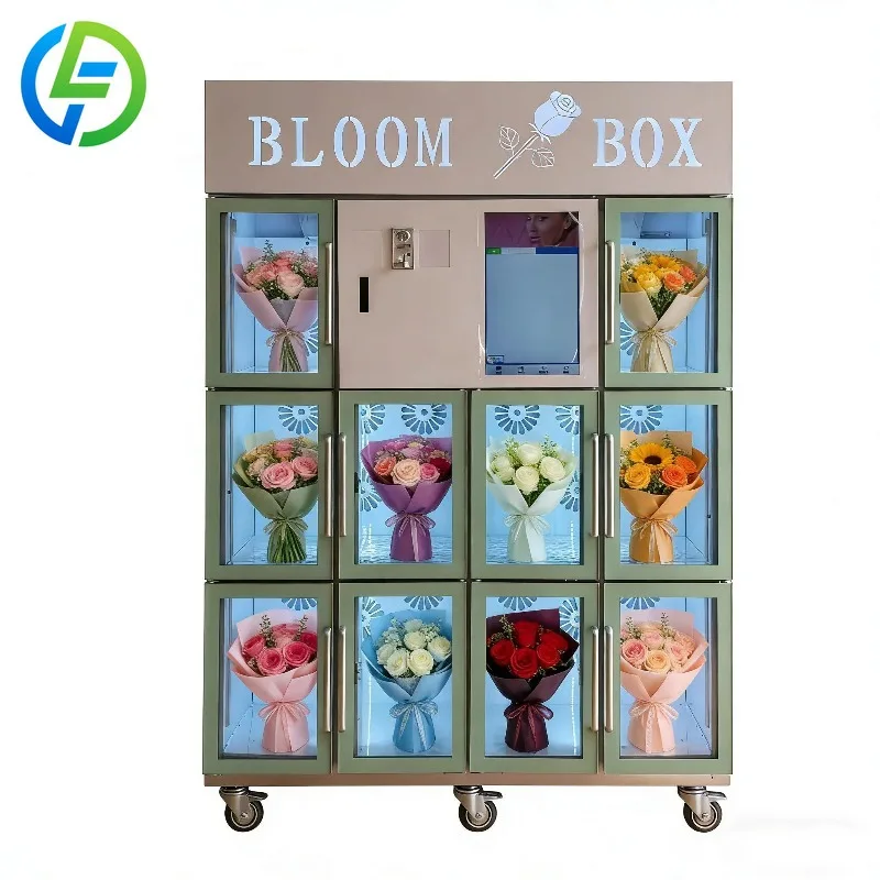 FL Customized Wholesale New Design Wholesale 8 PCS in Stock Intelligent Machine for Street Flower Vending Machine