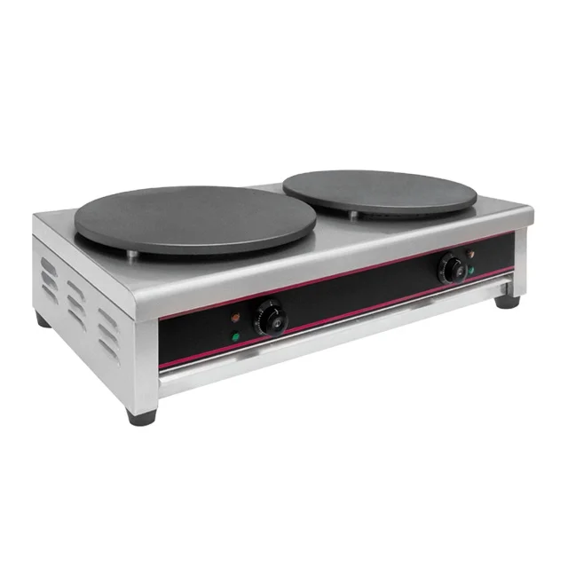 Commercial Mini Electric Rotating Crepe and Machine Automatic Pancake Makers Electric Crepe Maker