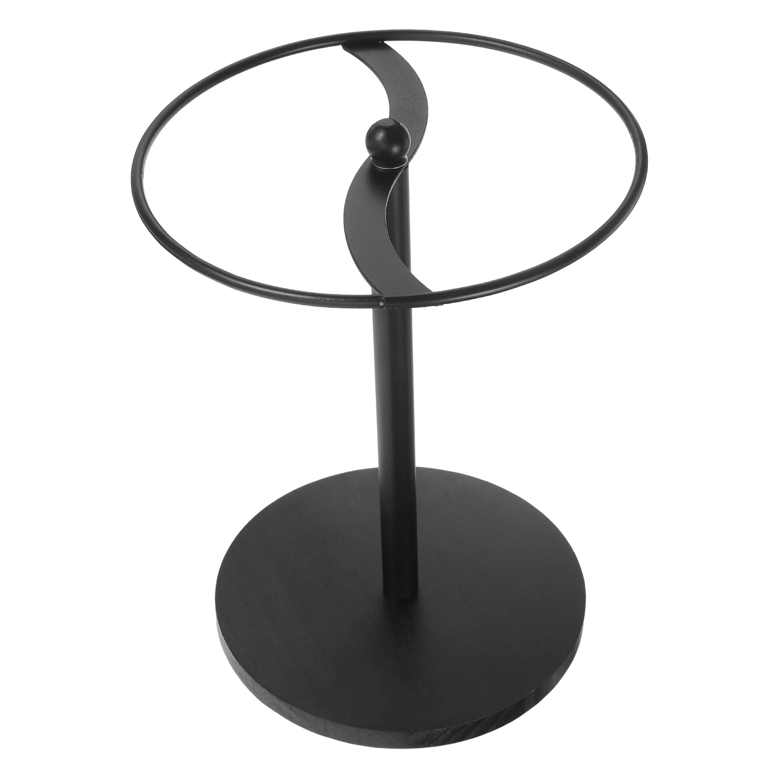 

Sunglasses Display Stand Eyewear Rack Holder Wooden Organizer Storage Box Black Color Metal Frame Desktop Accessory