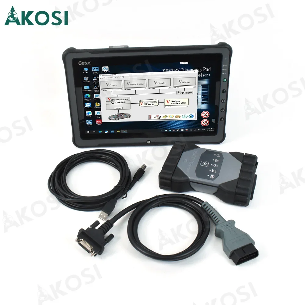 V2024 MB Star OEM C6 DOIP Multiplexer VCI SD Connect XENTRY VCI Diagnosis Tool With Getac F110 tablet