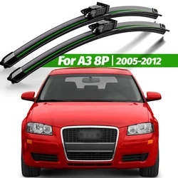 Wiper LHD Front Wiper Blades For Audi A3 8P 2005 - 2012 Windshield Windscreen Window Rain Brushes 24