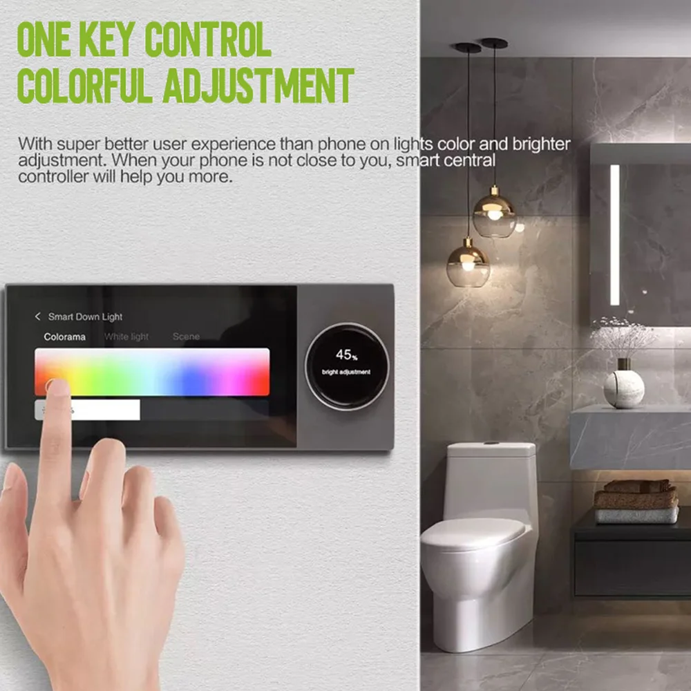 Imagem -05 - Jianshu-tuya Smart Home Painel de Controle Wall Switch Inteligente Zigbee Gateway Build-in Tela Tuya Smart Life App