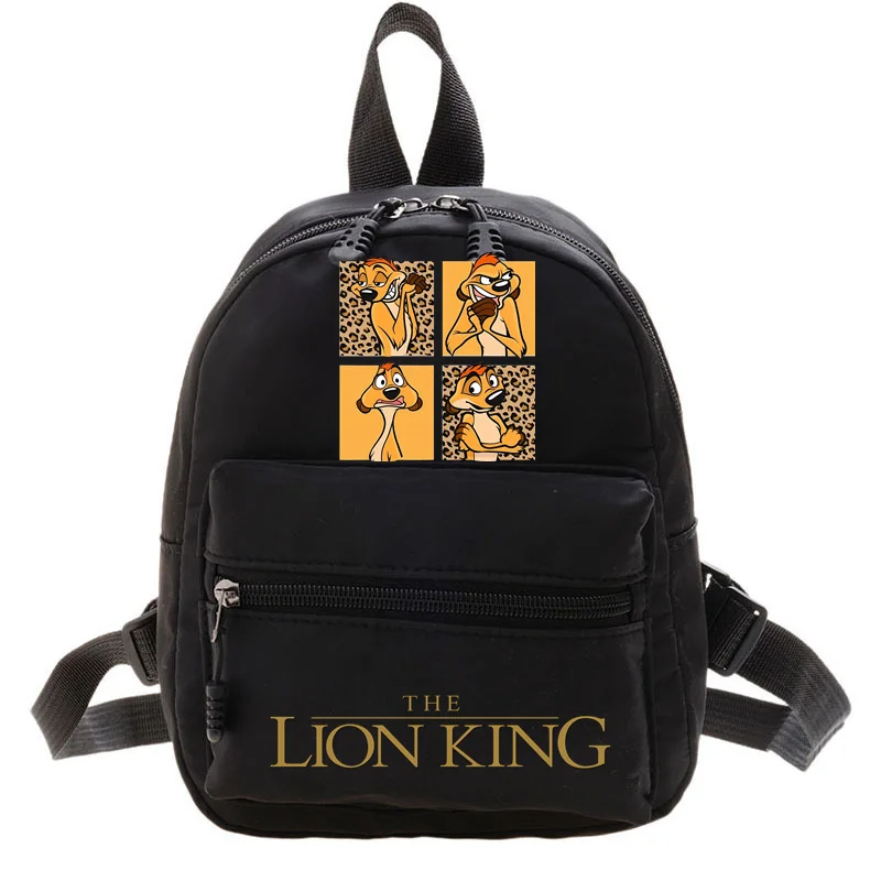 Disney Lilo & Stitch The Lion King Backpack for Women Cute Mini Backpack School Bag Teenager Back to School Torby na ramię 2024