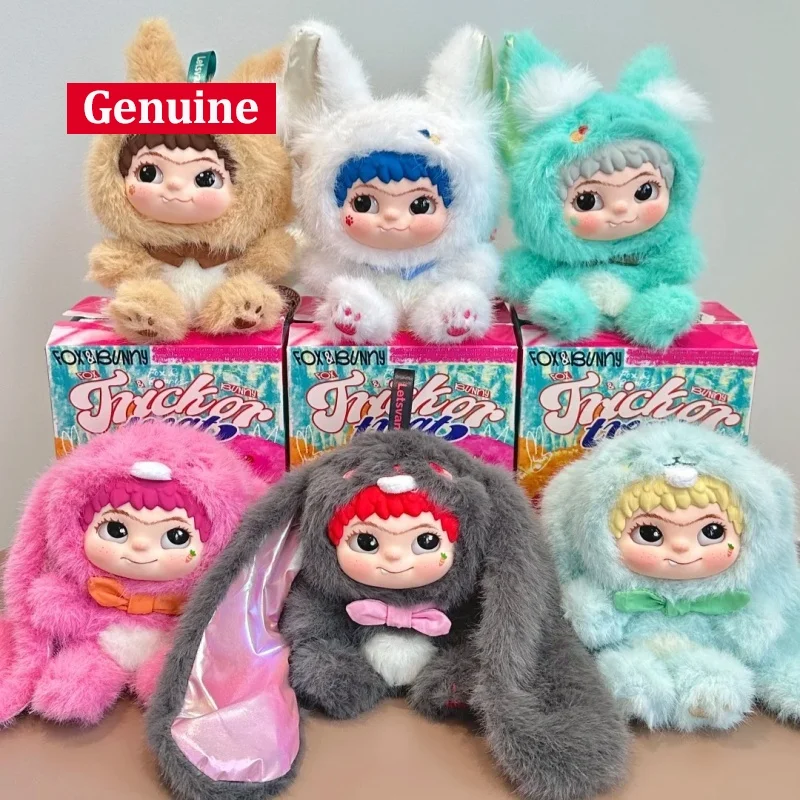 

Original Wakuku Second-Generation Fox Fox Rabbit Mischief Diary Series Mysterious Box Plush Vinyl Doll Ornament Blind Box Gifts