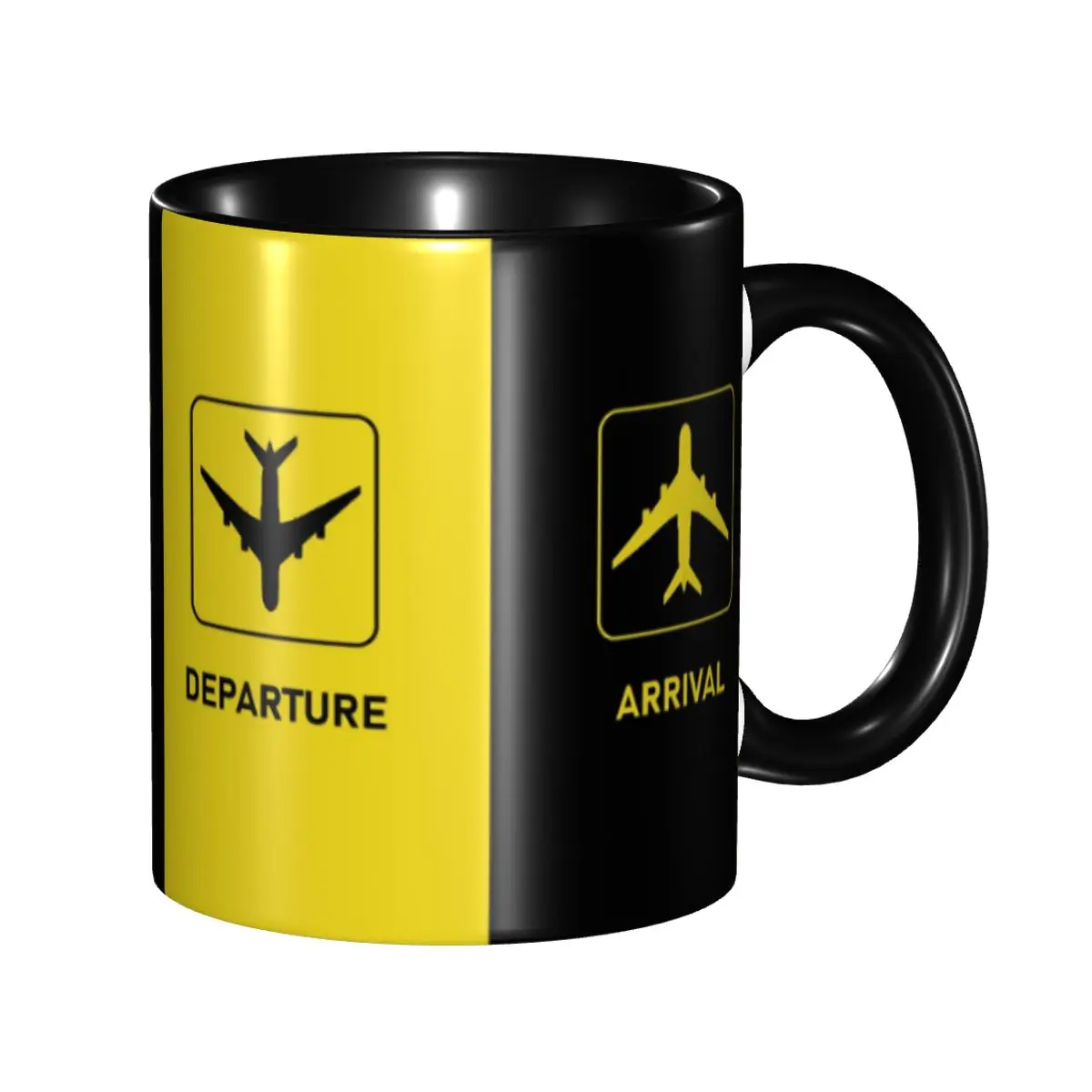 

Aviation Aviator Plane Mugs Personalized New Arrivals and Departures Airplane Coffee Ceramic Mug Cup Creative Gift