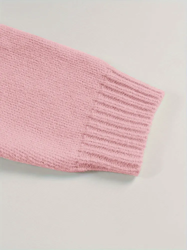 البوب الساخن موضة ركاب القوس كم طويل سترة التعادل أنيقة الجولة الرقبة سترة متماسكة سترة المرأة بلايز خريف شتاء صفقات 202