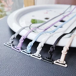 New Portable 1/2 Pairs Women Thin Spaghetti Strap Underwear Straps Invisible Shoulder Strap Non-slip Bra Strap 0.5MM