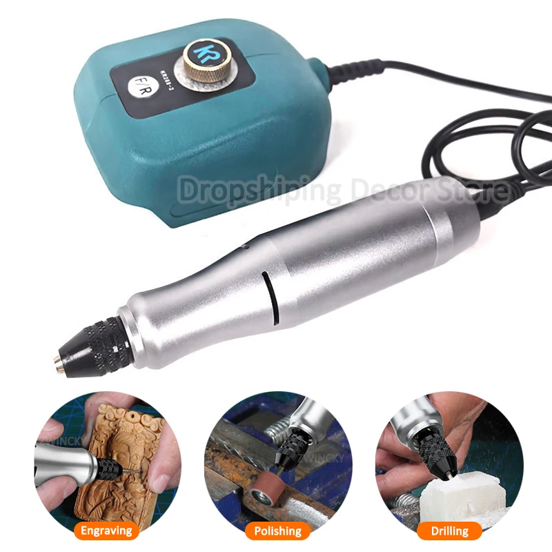 for Makita 18V Li-ion Battery Electric Grinder Compact Grinder 3.2mm Chuck Electric Polishing Machine Home DIY Electric Grinder