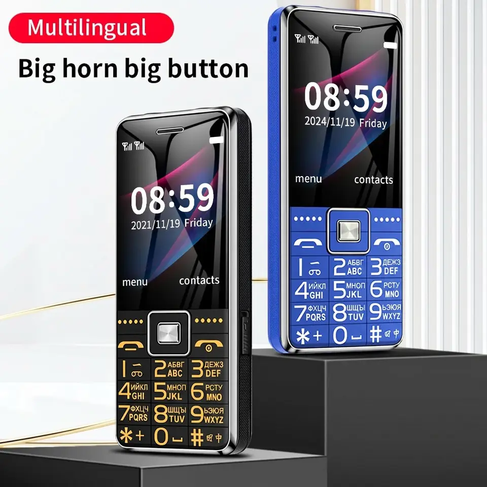 هاتف G600 بشريحتين، بطارية 6800mAh، زر طوارئ SOS، شاشة 2.4 بوصة، يدعم GSM، مشغل MP3، مناسب لكبار السن من الرجال والنساء - 3