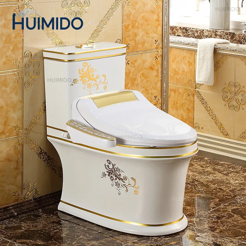 European toilet golden intelligent water-saving toilet cover instant toilet cover full automatic cleaning and drying