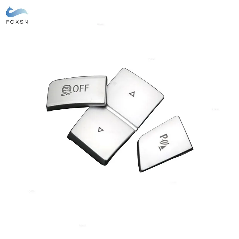 

For BMW 5 6 7 Series F10 F18 GT F07 2011 2012-2017 3pcs ABS Chrome Car Handbrake Gear Shift Panel Left Side Button Cover Sticker