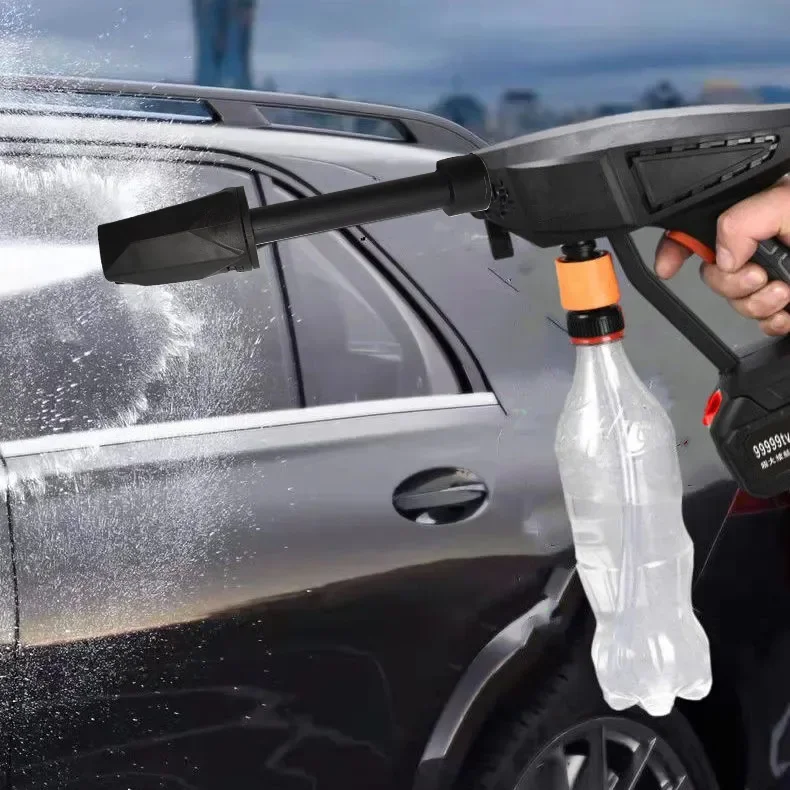 

300W Wireless Cleaning Machine High pressure Spray Gun Household Portable 48VF 68VF Lithium Battery Car Washing Tool 21V