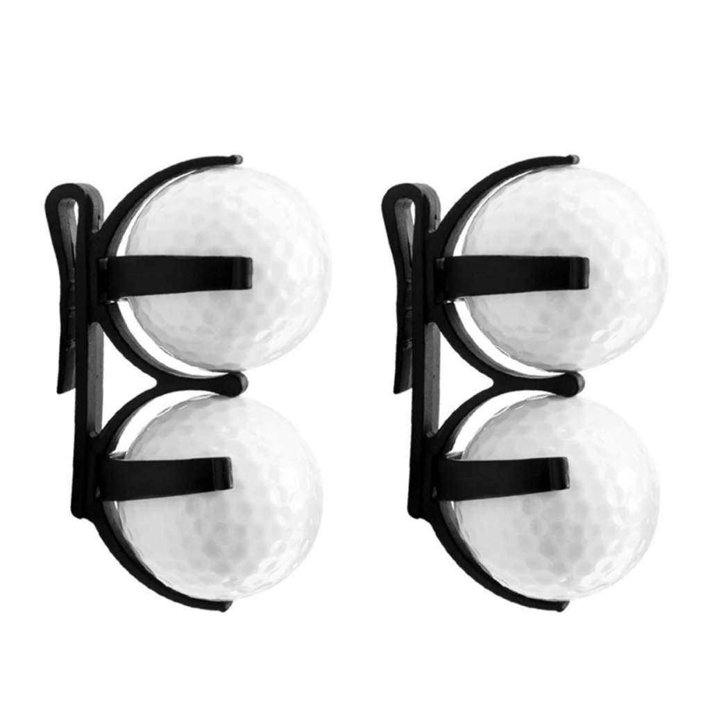 Kunststoff Dual Golfball halter tragbare Golfball Lagerung faltbare rotierende Clip Zubehör