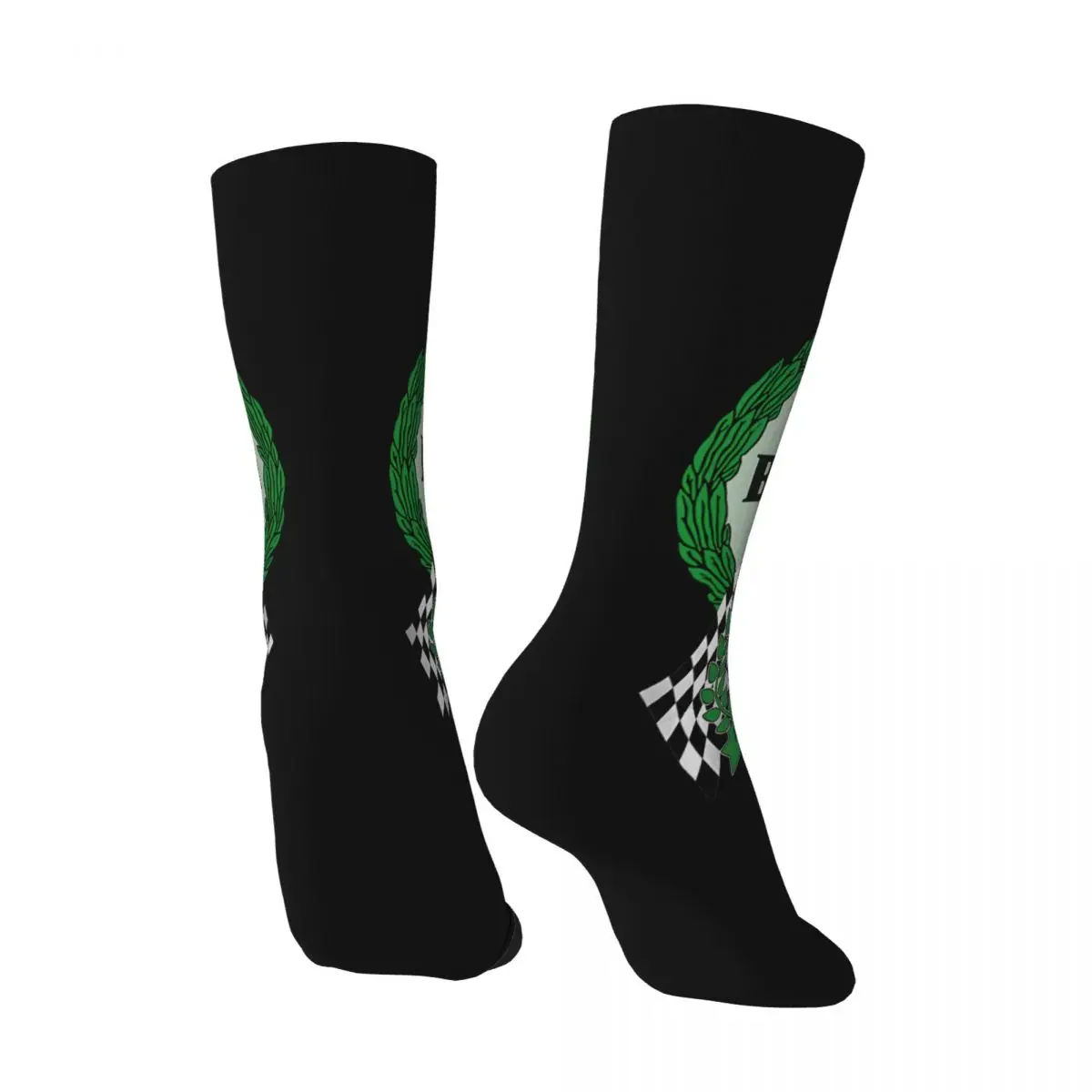 Crazy compression Anniversary Celebration Sock for Men Harajuku Benelli Quality Pattern Crew Sock Novelty