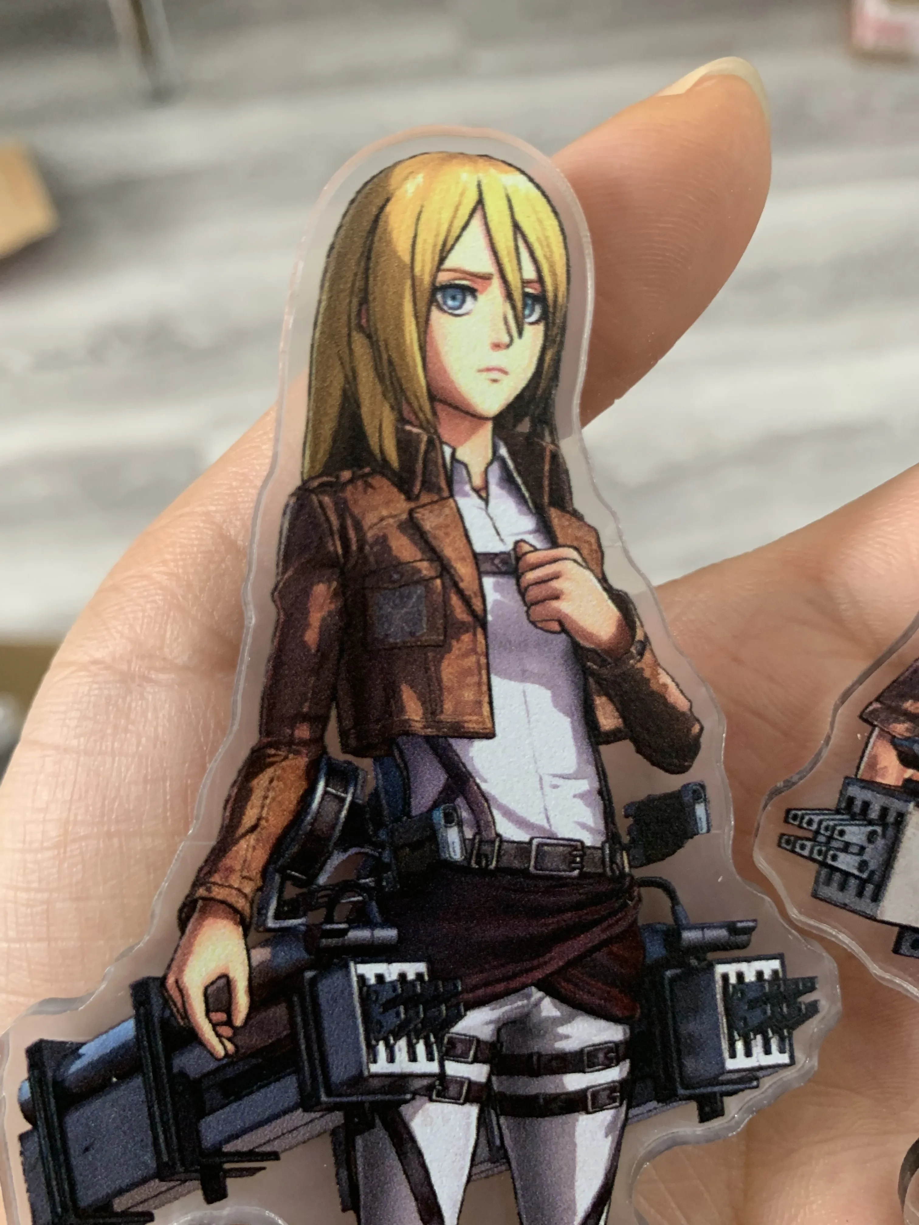 Game Historia Krista Ymir Acrylic Stand Doll Anime Figure Model Plate Cosplay Toy for Gift