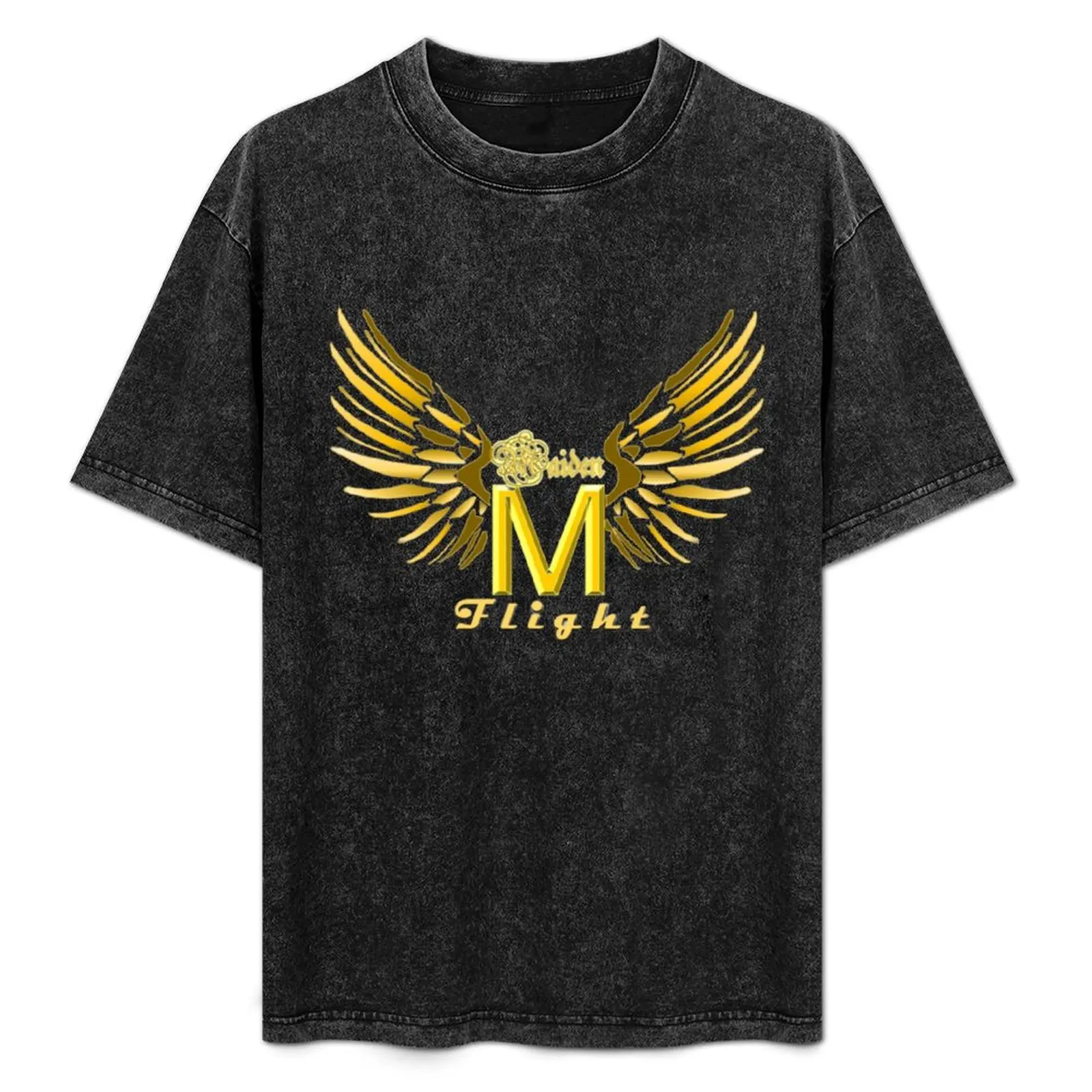 Logo Words Wings T-Shirt Moisture Control Sports Tee