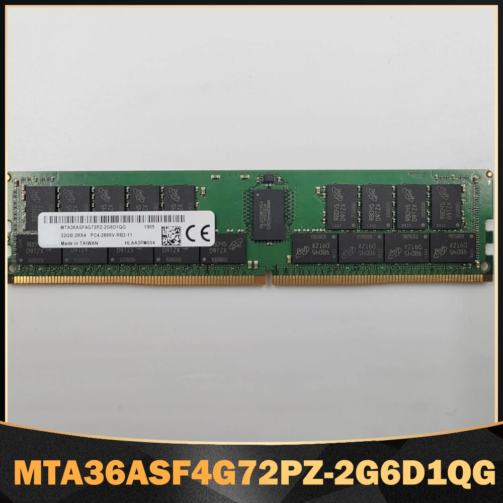 

1PCS RAM 32G 32GB 2RX4 2666 PC4-2666V DDR4 For MT Memory MTA36ASF4G72PZ-2G6D1QG