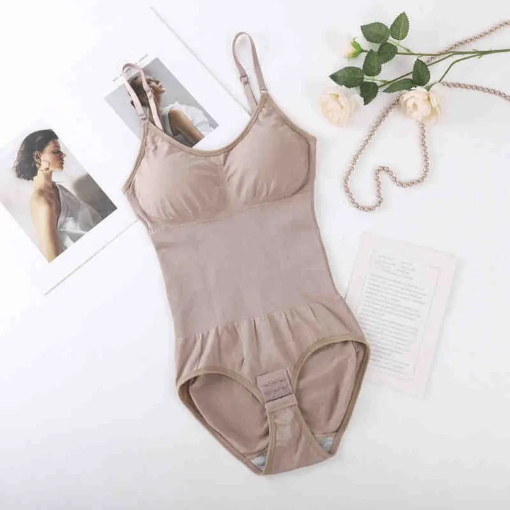 

Thong Leotard Women's Shapewear Round Neck Tummy Control Compression Jumpsuit Seamless Butt Lifting Slim Fit Bodysuits Exercise