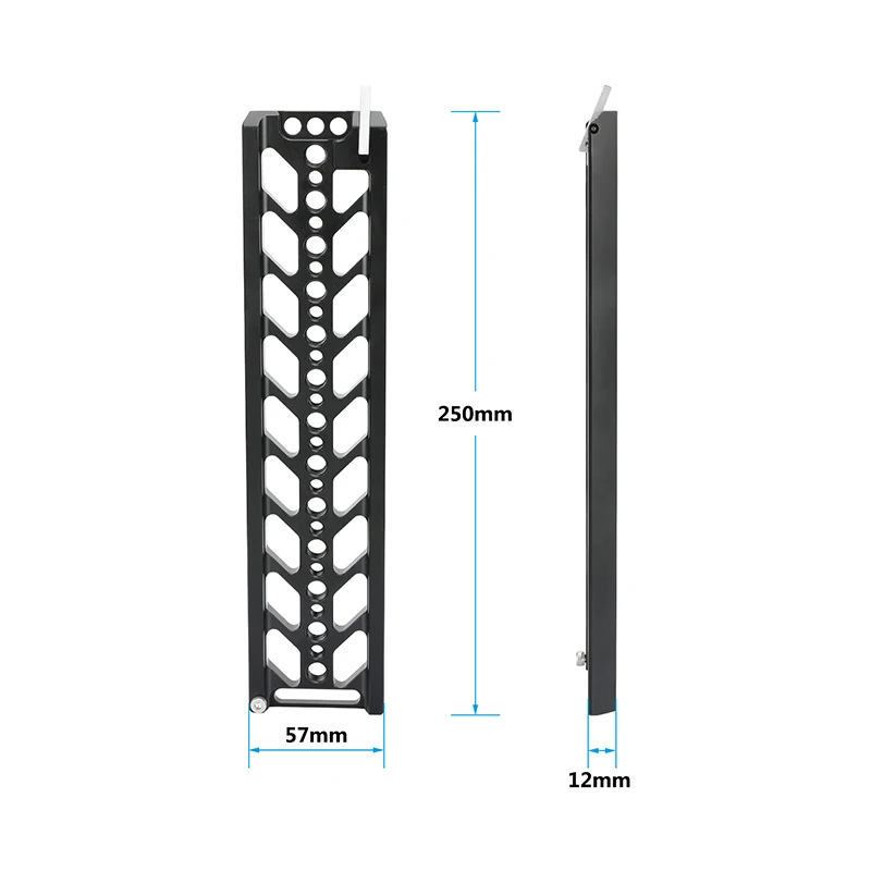 CAMVATE Quick Release 15mm Dovetail Baseplate with ARCA Clamp for DSLR Camera Cage Shoulder Mount 15mm Rail Support Tripod Mount