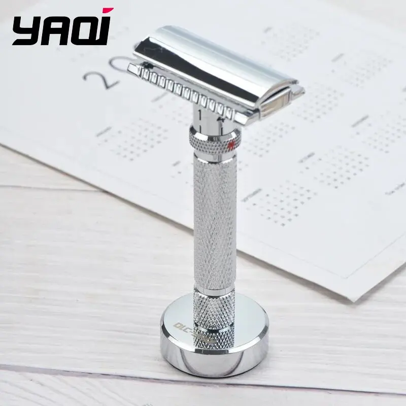 2026 Yaqi Chrome Color Safety Razor Stand for Men Women Bathroom Accessories Razor Holder