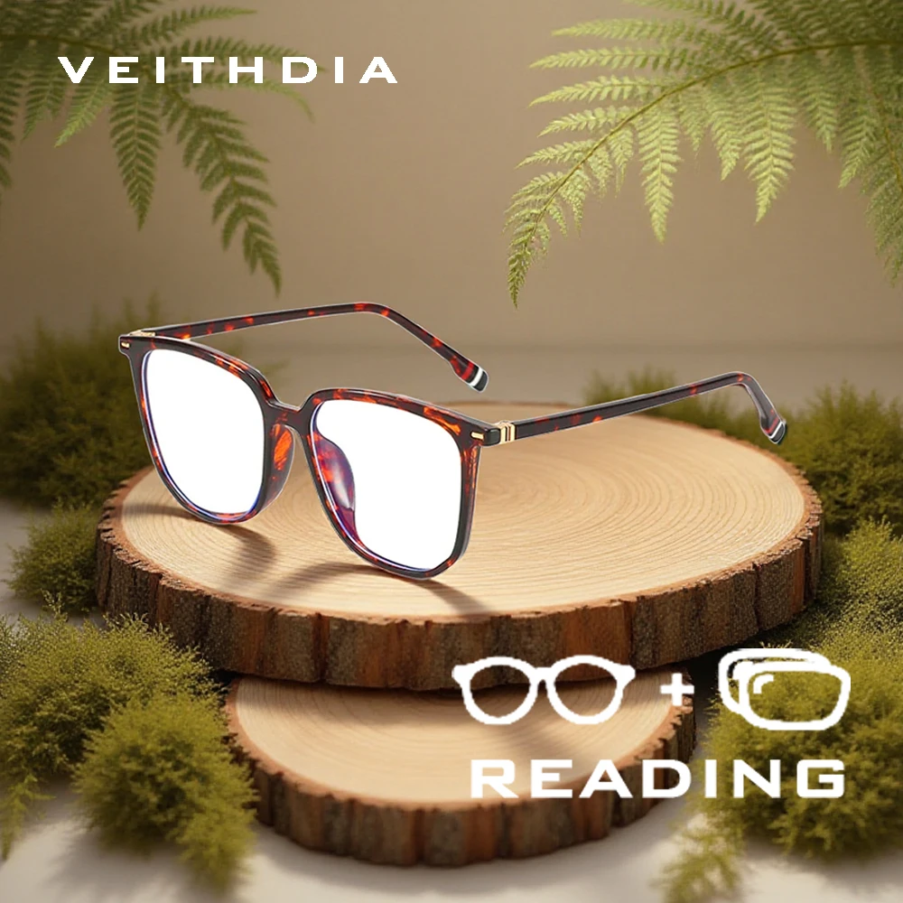 

VEITHDIA Новое поступление, блокирующее синий свет, унисекс, очки для чтения, ацетатная оправа, поликарбонатные линзы +1,00 +1,50 +2,00 +2,50 R05501