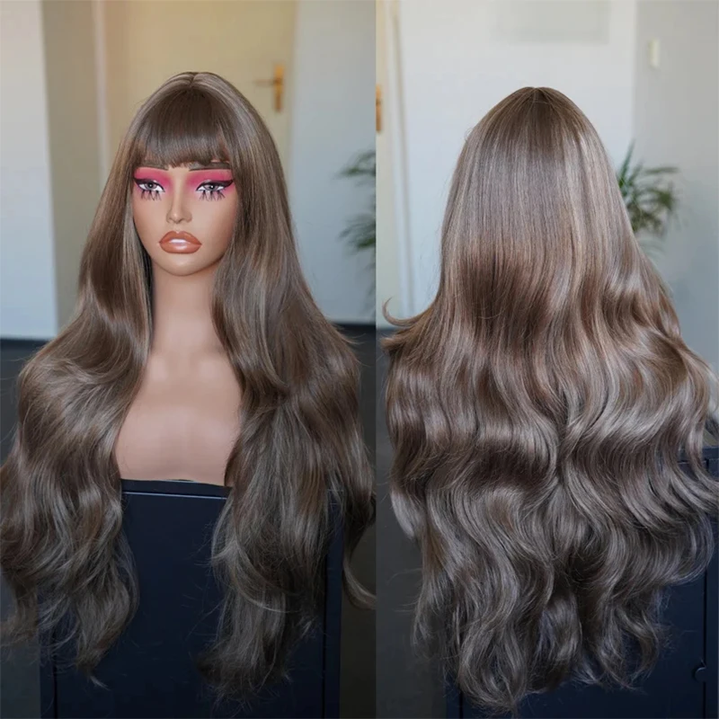 caramel-brown-wig-pastel-honey-blonde-wavy-wig-brunette-natural-brown-lace-front-wig-with-bangs-cosplay-wig-28-inch-natural-look