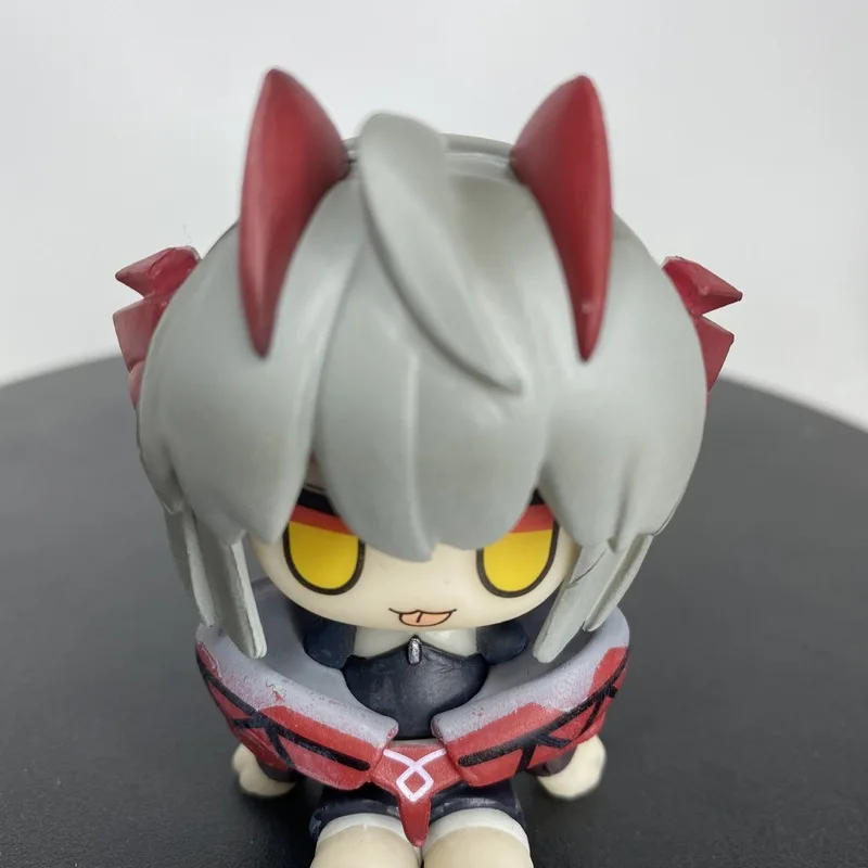 귀여운 Arknights Silent Texas Chibi 피규어 귀여운 데스크탑 장식품 소장용 애니메이션 피규어 책상 장식 장난감 선물