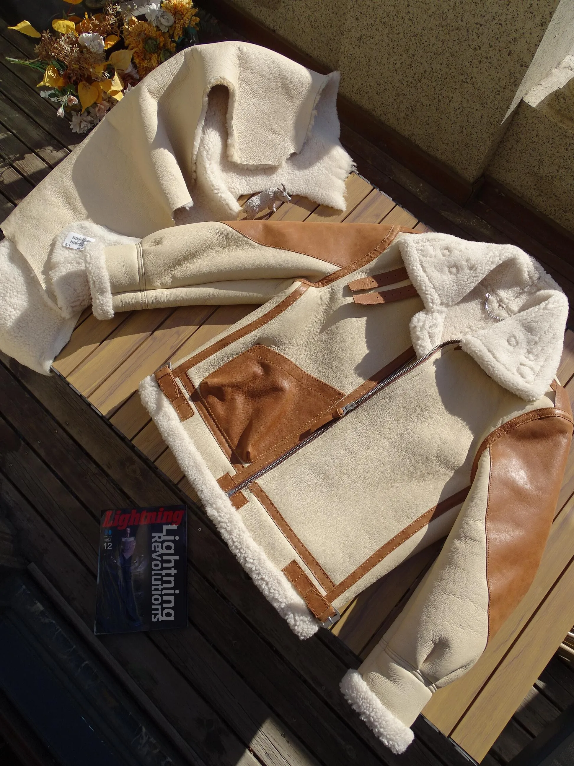 

Кожаная куртка-бомбер унисекс из натуральной овчины, зимняя теплая, винтажная, на молнии, с длинными рукавами, приталенного кроя