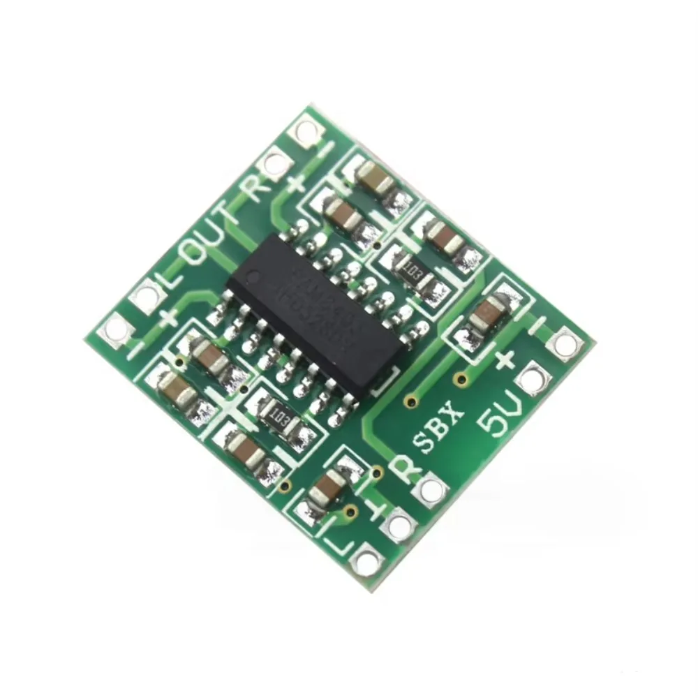 

10pcs/lot PAM8403 Digital Power Amplifier Board 2.5-5V 2*3W Class D module can be powered by USB