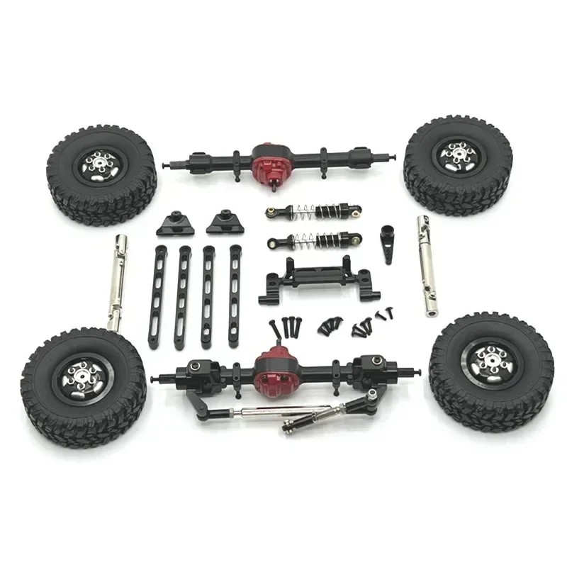 Aluminium Gefreesd Voor Achter Portal As DIY Kit Voor 1/12 MN MN82 LC79 MN78 RC Auto Deel RC Auto Accessoires