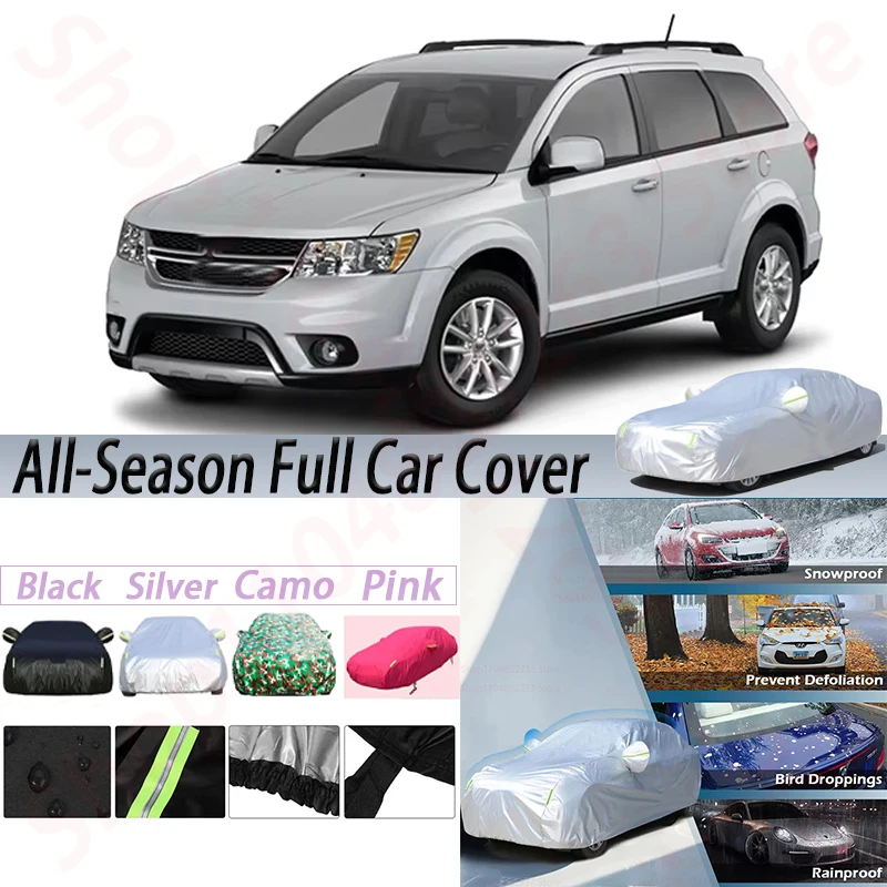 

Waterproof Car Covers For Dodge Journey 2008-2021 Auto Outdoor Anti-UV Sun Snow Rain Ice Resistant Cover Dust Proof