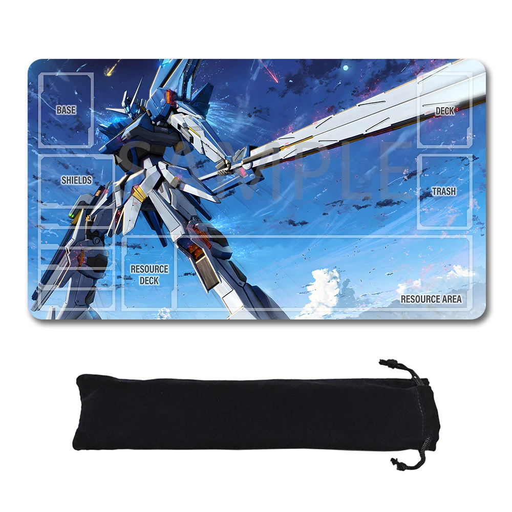 

Игровые коврики GCG со зонами — игровые коврики 24 x 14 дюймов, совместимые с игроком Gundam, неофициальный игровой коврик с сумкой для хранения GD5101412