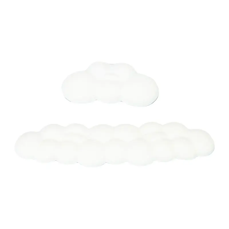 

ABSK-1Set Cloud подставка для запястья эргономичный коврик для мыши клавиатура коврик для мыши с подставкой для запястья нескользящий коврик из искусственной кожи аксессуары