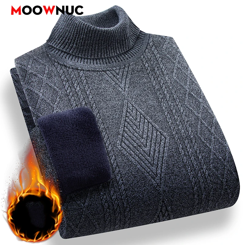 Men's Warm Knitted Sweater Pullovers Streetwear Casual Thick Sweater Male Fashion Clothing Spring Autumn Winter Men Clothing