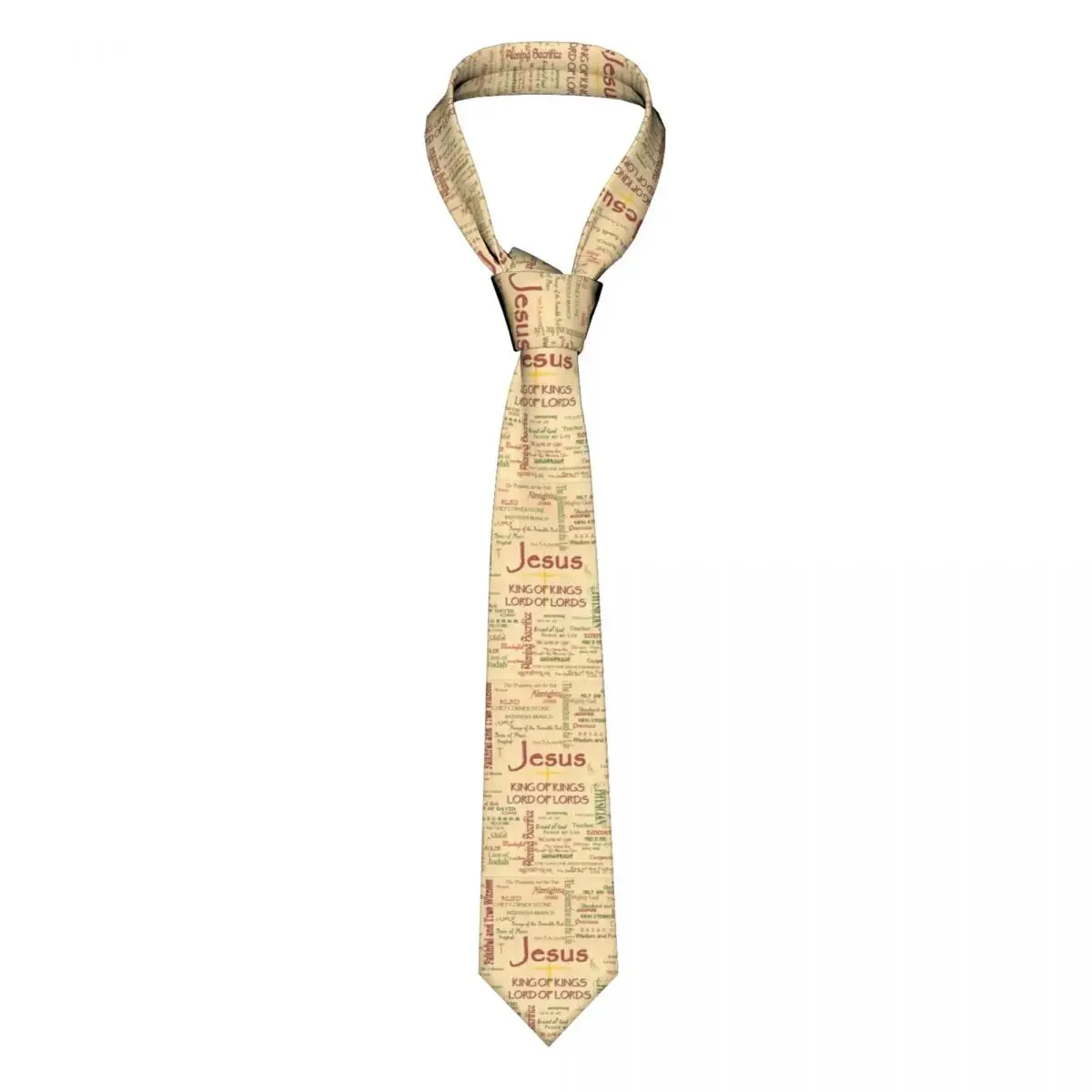 Customized Jesus Biblical References Ties Men Formal Religious Christian Divine Mercy Silk Office Neckties