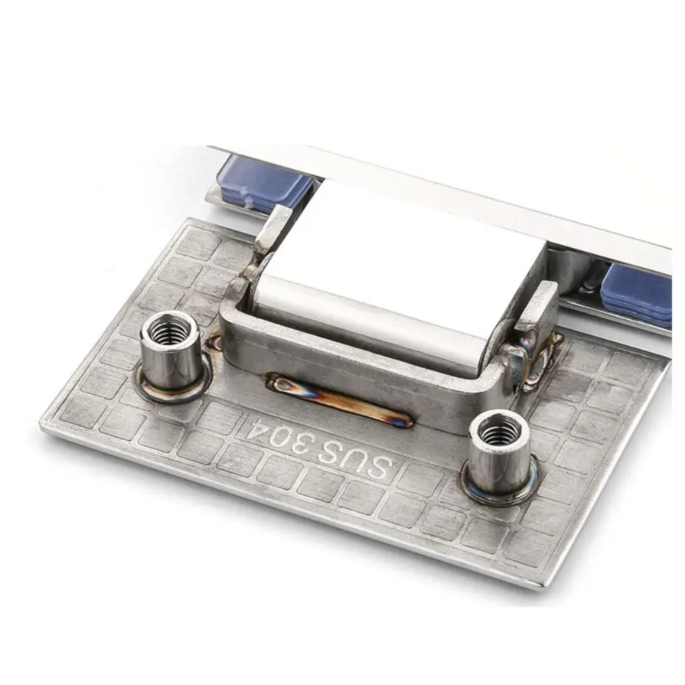 

Петли для дверей ванной комнаты из нержавеющей стали, серебристый/черный/золотой, твердый лист, стеклянный дверной кронштейн, зажим, высокая несущая способность