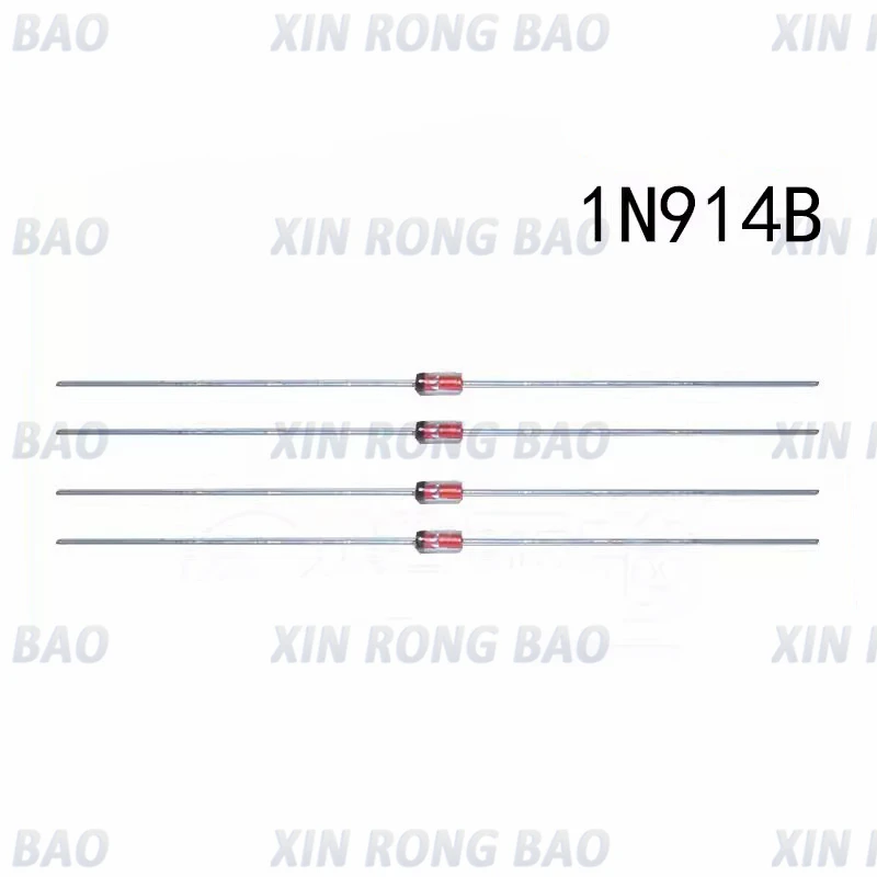 100PCS IN914 1N914 1N914B 0.3A 75V Switching Diode DO-35 Glass Diode