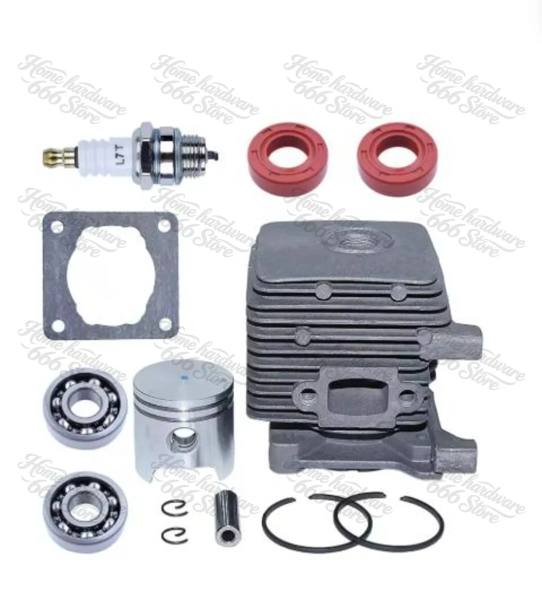 Cylinder Piston Kit 34mm For Stihl Fs38 Fs45 Fs46 Fs55 Km55 Hl45 Fs45L Fs45C Fs46C Km55C Km55R Km55Rc 41400201202
