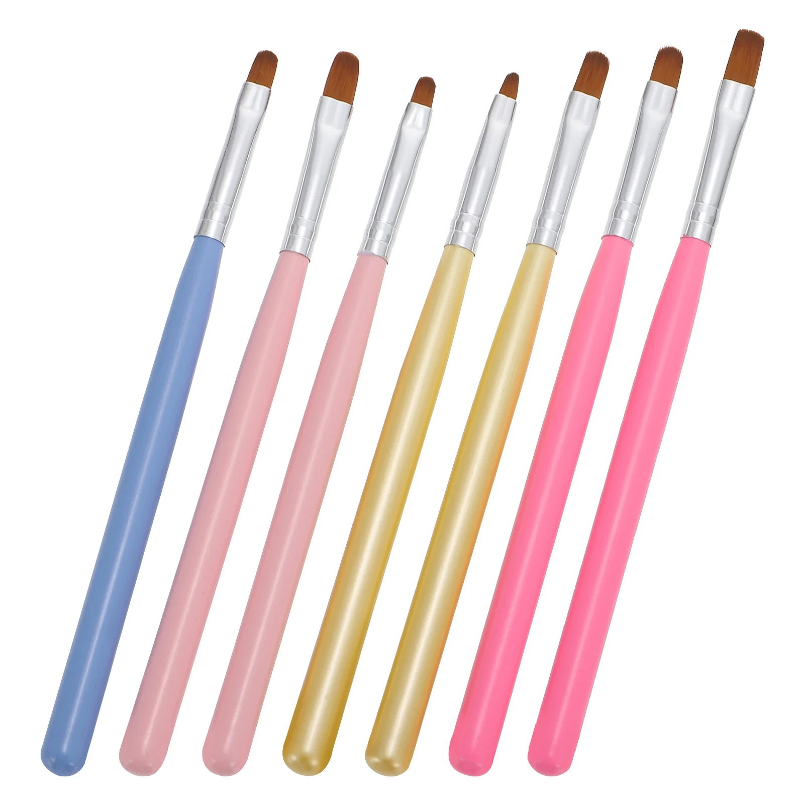 Conjunto de pincéis para arte em unhas, 7 peças, alta qualidade, durável, canetas de pintura diy, ferramentas para salão de beleza, suprimentos para manicure, arte em unhas, suprimentos para manicure