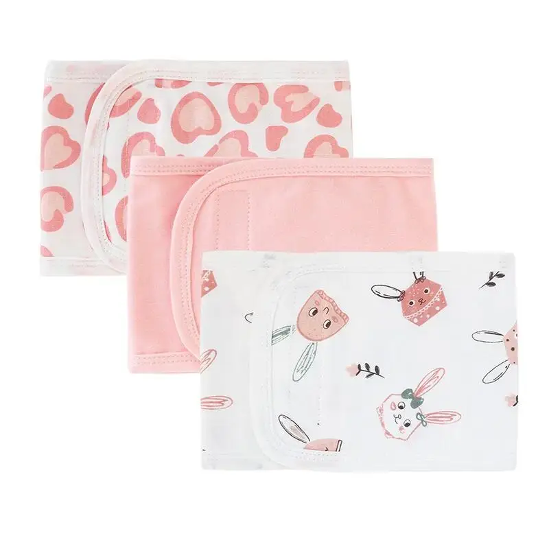 Newborn Baby Belly Wrap for Boys Girls Double Layer Soft Breathable Belly Adjustable Cotton Infants Bellyband Navel Protect