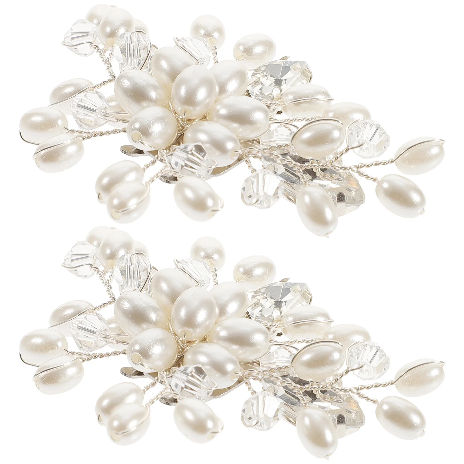 

2Pcs Rhinestone Shoe Clips Elegant Bridal Decorations for Wedding Pumps Flats Heels Women Party Shoe Jewelry Accessories