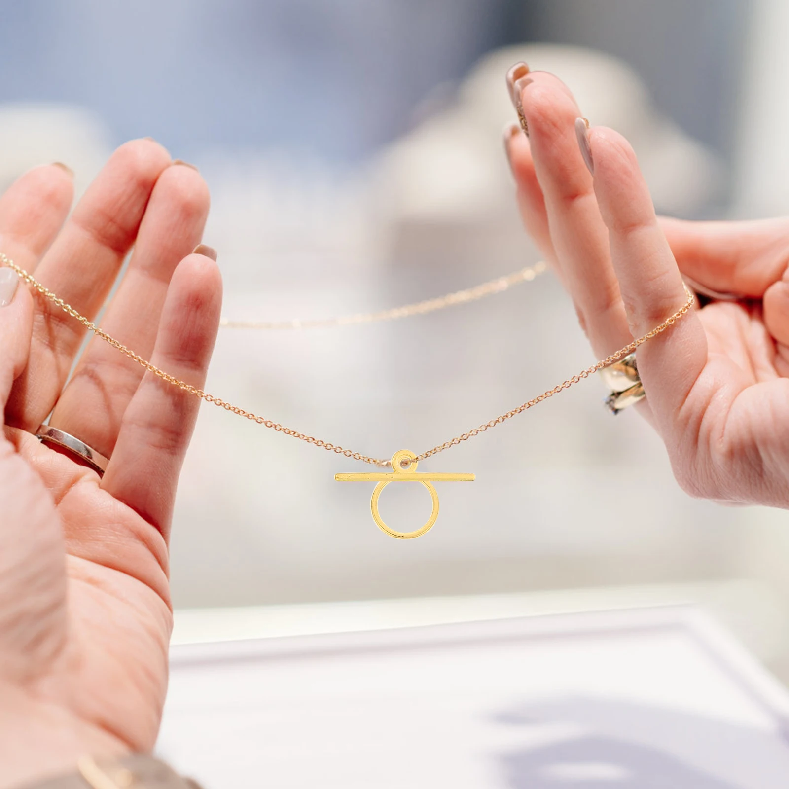 

120Pcs Safe Durable Shiny Alloy Necklace Bracelet Accessories Jewelry Clasps Connectors Metal Bar Ring Toggle Jewel Parts