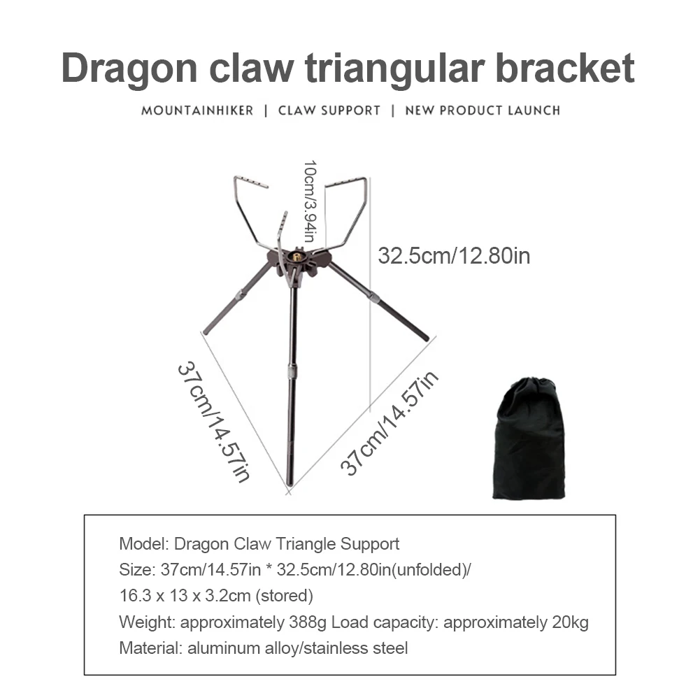 Card Type Gas Furnace Bracket Adjustable Height Single Stove Extension Bracket Portable Gas Canister Stand for Outdoor Cooking