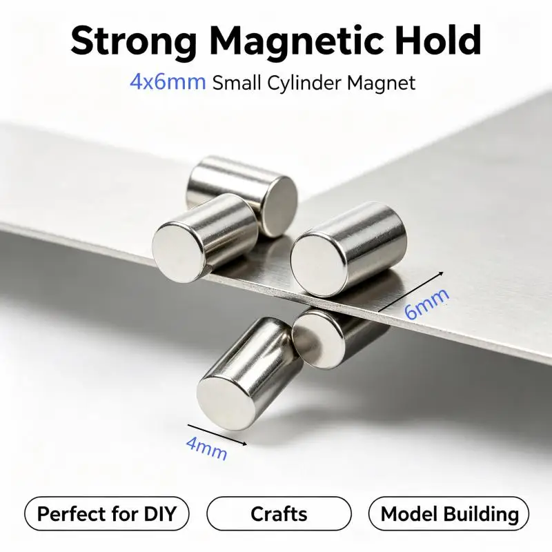 20~500PCS 4x6mm Small Round Neodymium Magnets Powerful NdFeB for Home Fridge Office DIY 4*6mm