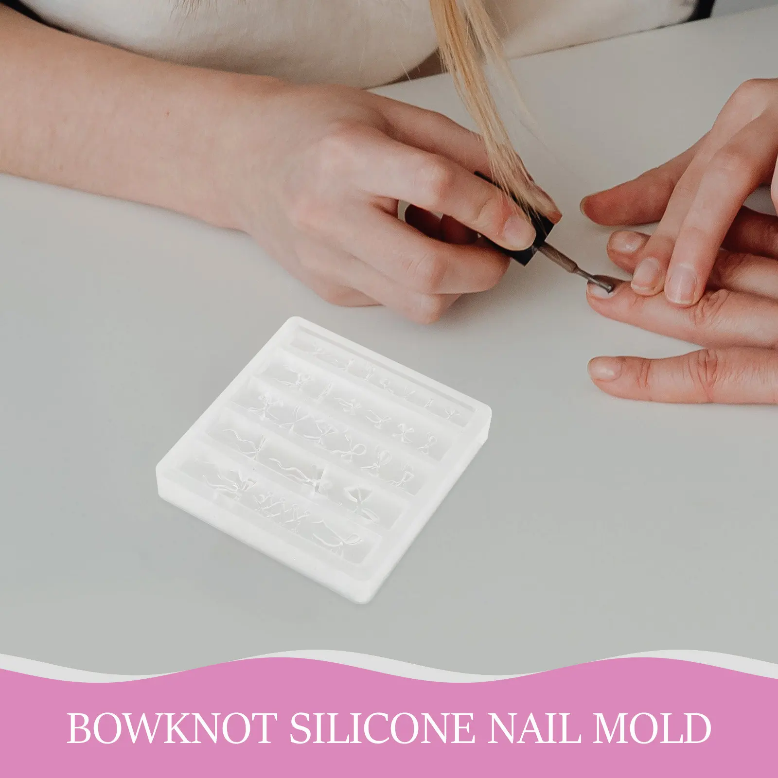 Silicone Nail Molds Bowknot and Butterfly 3D Embossed Nail Art Decoration Reusable Flexible Tools for Daily Wear Special