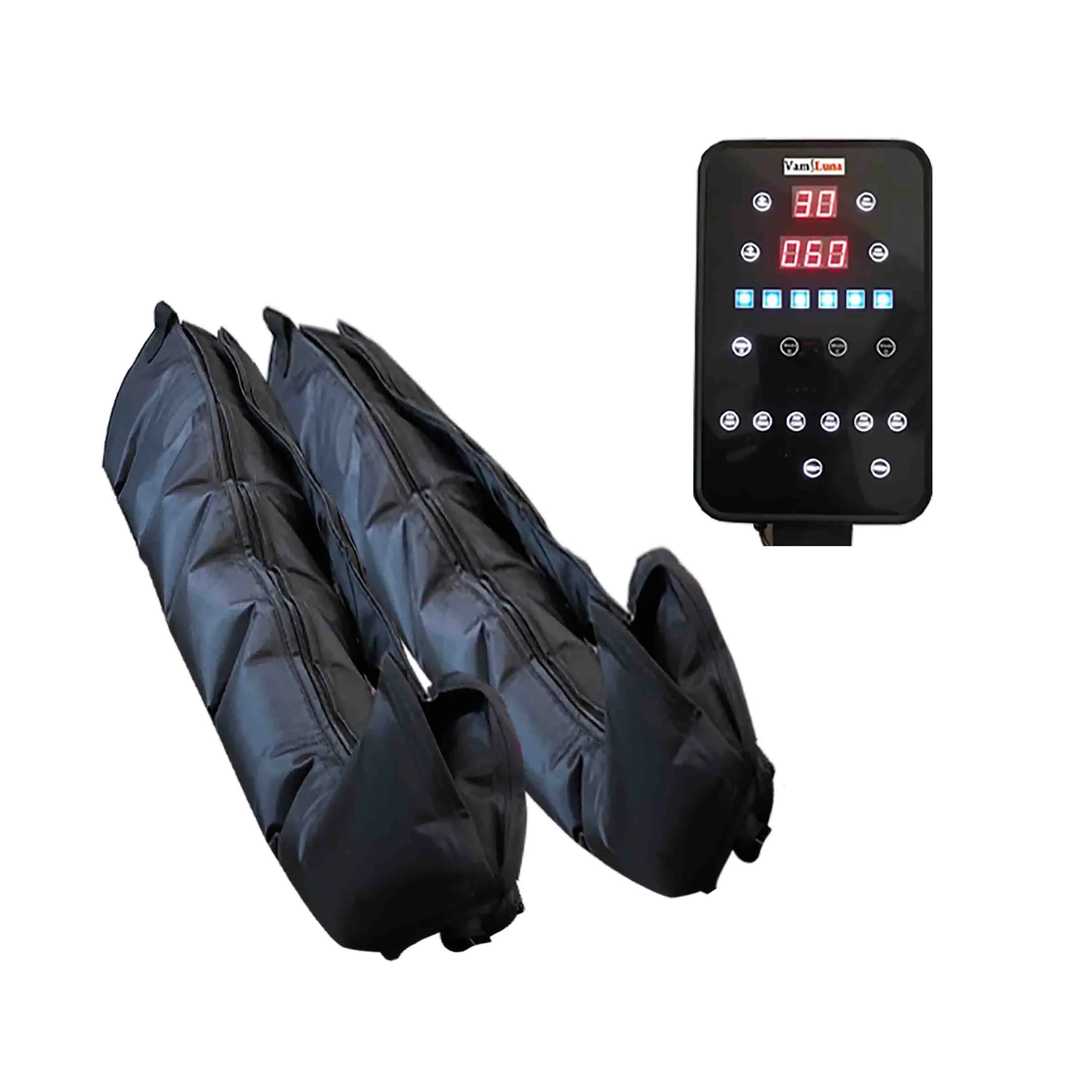 XXL Air Compression Massager With 6 Air Cushion for Abdomen and Leg Massage and   Circulation Pump Wrap Set for Pressure the