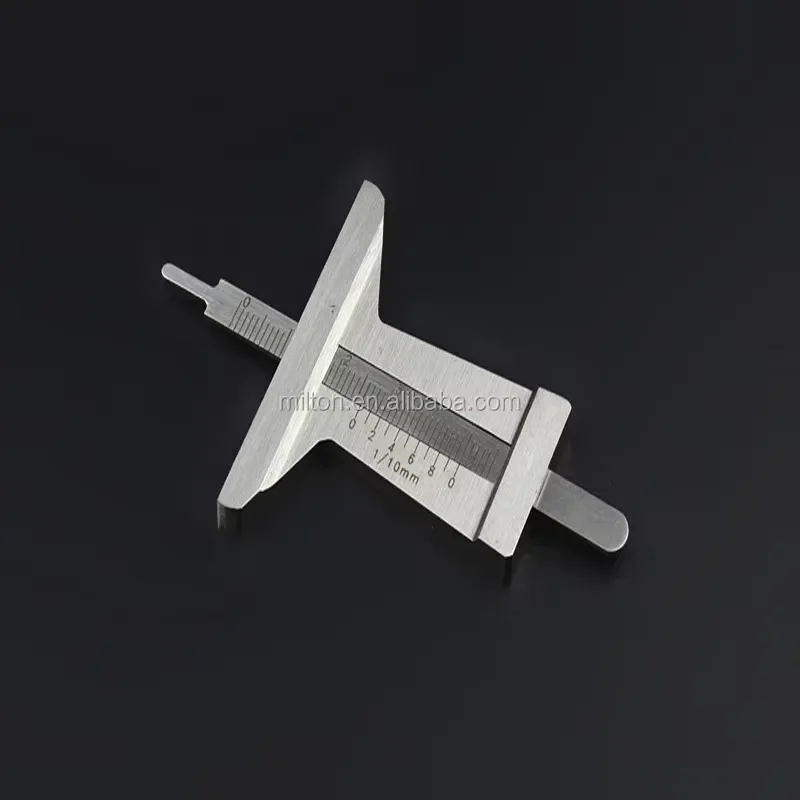 0-50mm Stainless Tire Depth Gauge Mono-block Tyre Thread Depth Gauge