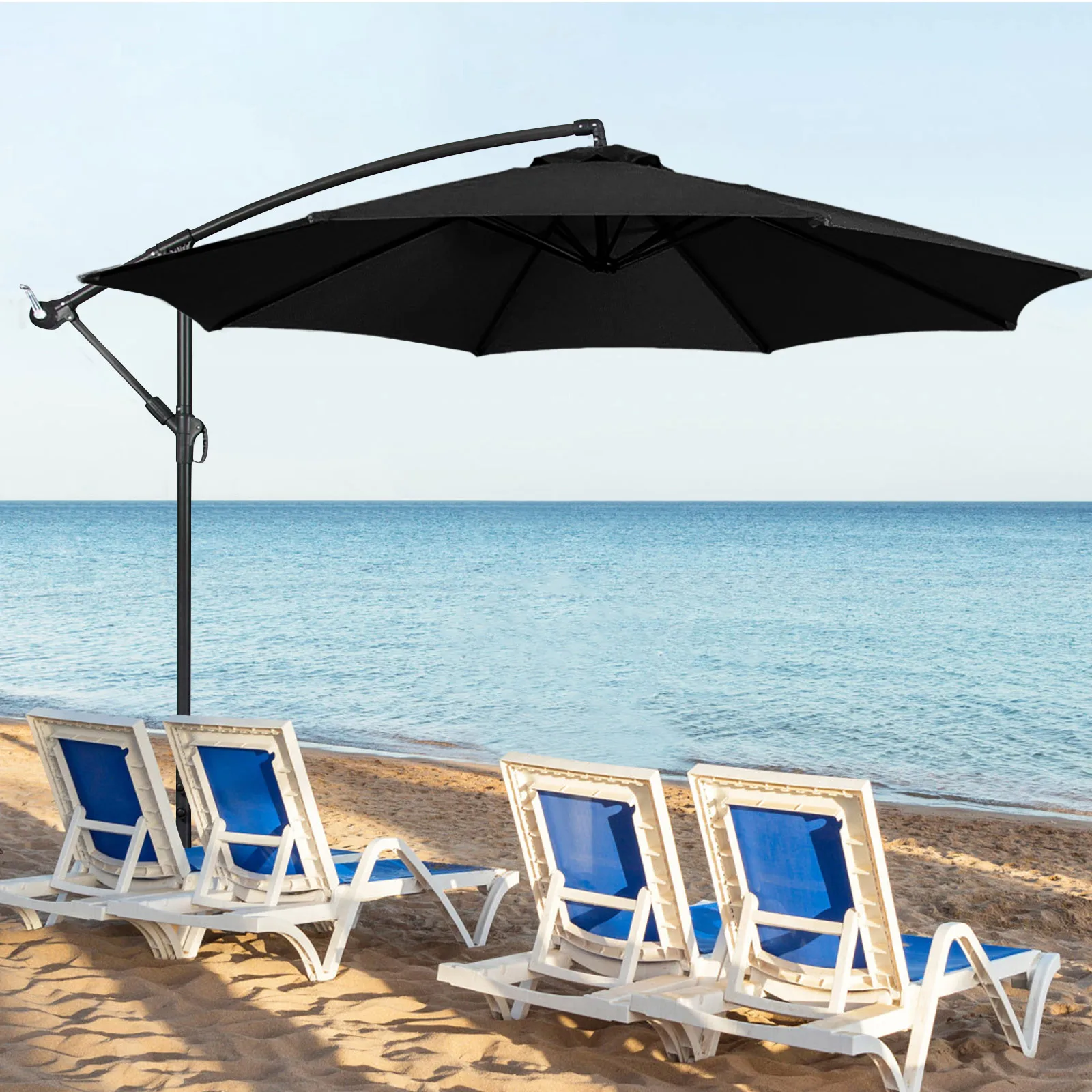 

Sun Umbrella Outdoor Patio Canopy Umbrellas Fade Resistant Polyester Replacement Top Cover
