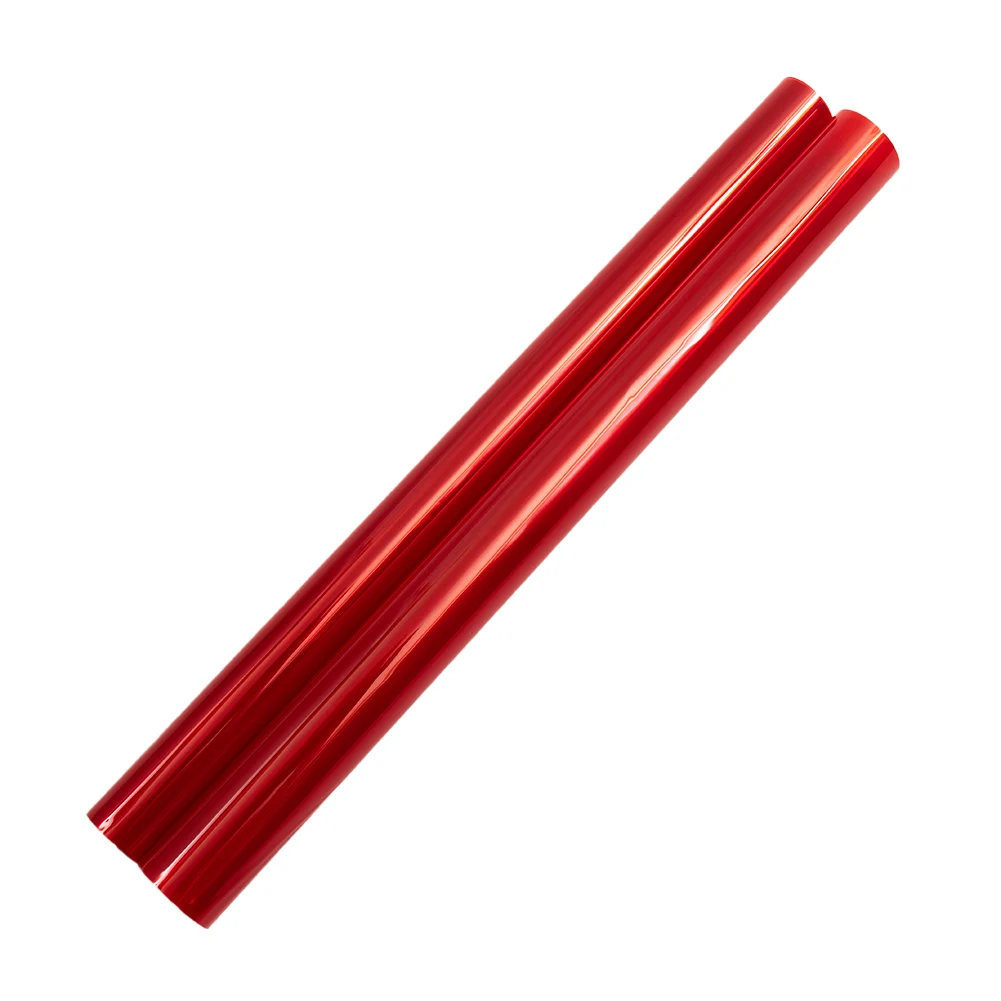 Scratch Proof Red Vinyl Film for Car Truck Lights High Light Transmittance Suitable for Various Vehicle Models