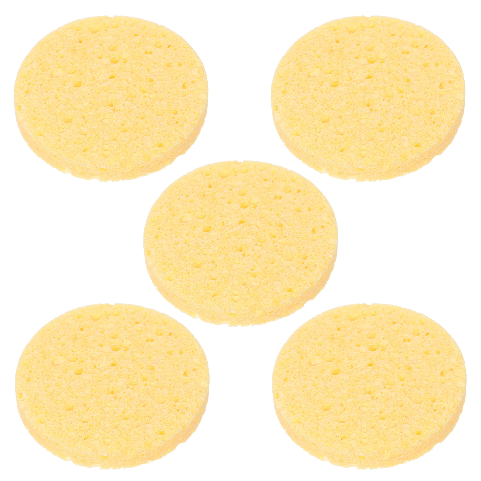 5 قطع من وسادات إسفنجية لإزالة المكياج صديقة للبشرة، ملحقات مستديرة ناعمة لتنظيف الوجه والمسام للنساء #1